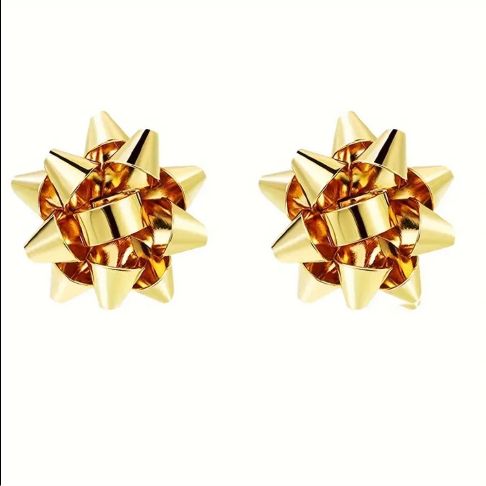 Christmas Bow Post Earrings